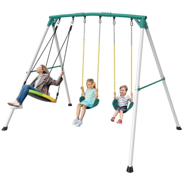 Heavy-Duty Outdoor Porch Swing Set 15437 2.9m