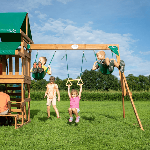 Canyon Creek Wooden Swing Set Playset