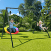 Klokick Metal Swing Set with 3 Swings 180.3cm