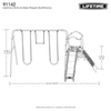 Lifetime Climb & Slide Kids Playset Swing Set 2.44m Slide