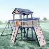 Backyard Discovery Timber Crossing Wooden Swing Set