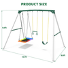 Heavy Duty Metal Swing Set 4m x 3m x 2.9m