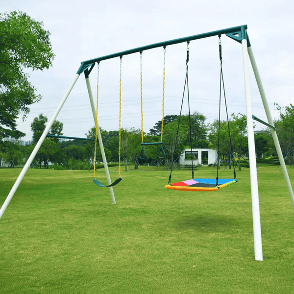 Heavy Duty Metal Swing Set 4m x 3m x 2.9m