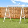 Sportspower Vinyl-Covered Wood Swing Set 2.37m x 1.85m