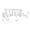Sportspower Super 10 Metal Swing Set 5.6m x 2.3m