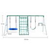 Adventure Multi-Activity Outdoor Metal Swing Set Playset