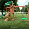 Tucson Wooden Backyard Swing Set Playset