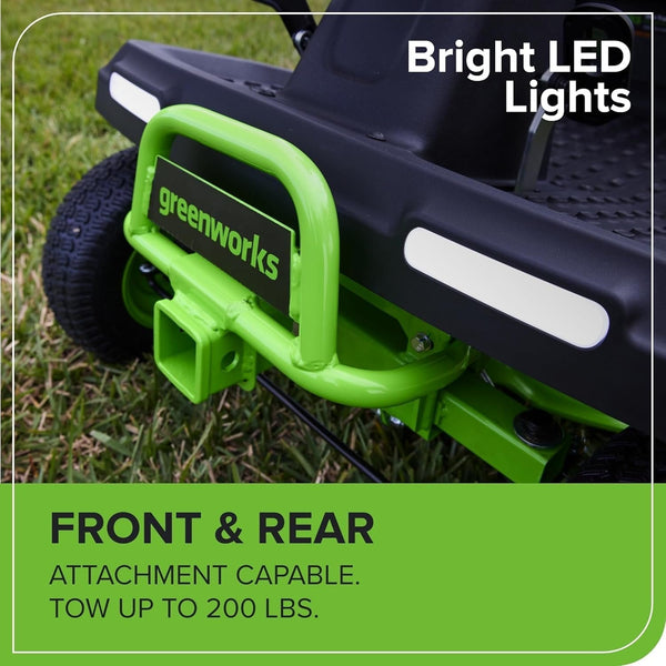 Greenworks 60V 76.2cm CrossoverT Riding Lawn Tractor