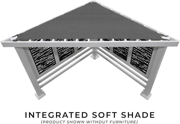 Backyard Discovery Ridgedale Steel Cabana Pergola 2.4m x 2.4m