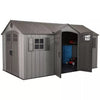 Lifetime 15′ x 8′ Rough Cut Dual-Entry Outdoor Storage Shed