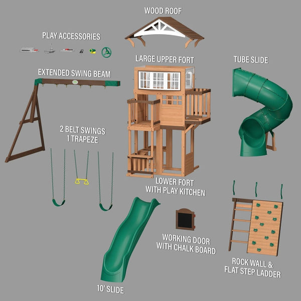 Bristol Point Swing Set – Shipping & Assembly Included