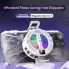 Magnetic Phone Cooler with Digital Temperature Display, RGB Cooling Fan