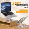 Adjustable Laptop Stand, 360° Rotating & Foldable Notebook Holder for 9.7–17.3 Inch Laptops