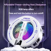 Magnetic Phone Cooler with Digital Temperature Display, RGB Cooling Fan
