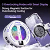 Magnetic Phone Cooler with Digital Temperature Display, RGB Cooling Fan