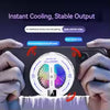 Magnetic Phone Cooler with Digital Temperature Display, RGB Cooling Fan