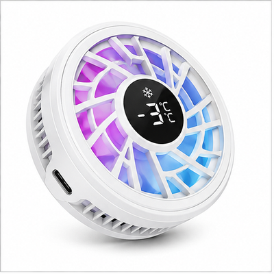 Magnetic Phone Cooler with Digital Temperature Display RGB Cooling Fan