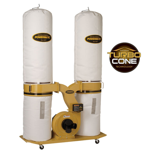 Powermatic PM1900TX-BK1 3-Hp 230V Dust Collector w/ Bag Filter Kit