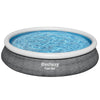 Bestway Fast Set 15’x33″ Round Inflatable Outdoor Above Ground Swimming Pool Set