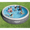 Bestway Fast Set 15’x33″ Round Inflatable Outdoor Above Ground Swimming Pool Set