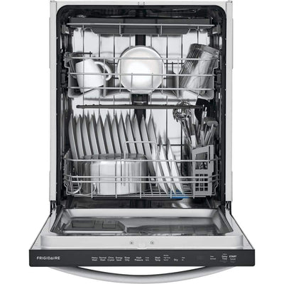 Frigidaire 24 in. Stainless Steel Top Control Built-In Tall Tub Dishwasher with Stainless Steel Tub and 3rd Level Rack, 49 dBA