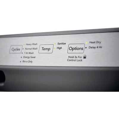 Frigidaire24 in. Stainless Steel Front Control Built-In Tall Tub Dishwasher, 55 dBA