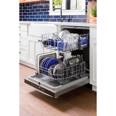 GE24 in. Fingerprint Resistant Stainless Steel Top Control Built-In Tall Tub Dishwasher with Dry Boost and 52 dBA
