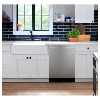 GE24 in. Fingerprint Resistant Stainless Steel Top Control Built-In Tall Tub Dishwasher with Dry Boost and 52 dBA