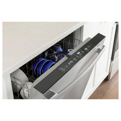 GE24 in. Fingerprint Resistant Stainless Steel Top Control Built-In Tall Tub Dishwasher with Dry Boost and 52 dBA
