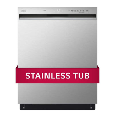LG 24 in. in Stainless Steel Front Control Dishwasher with NeveRust Stainless Steel Tub and Dynamic Dry