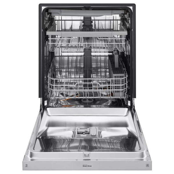 LG 24 in. Stainless Steel Front Control Dishwasher with QuadWash, 3rd Rack & Dynamic Dry, 48 dBA