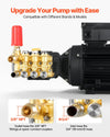 Vevor Electric Pressure Washer Pump Kit 1,220 PSI 2.2 GPM Triplex Wall Mounted 120V New