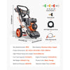 Vevor Gas Pressure Washer 3600 PSI 2.6 GPM Copper Pump with Spray Gun 5 Nozzle Set New