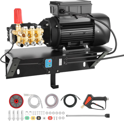 Vevor Electric Pressure Washer Pump Kit 1,220 PSI 2.2 GPM Triplex Wall Mounted 120V New