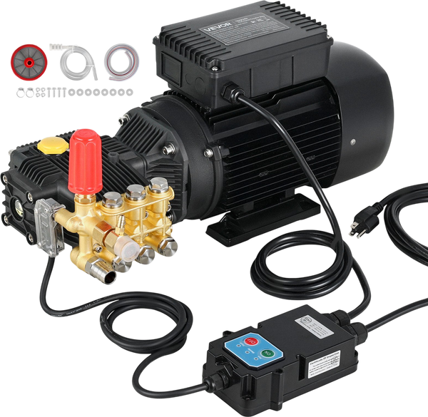 Vevor Electric Pressure Washer Pump Kit 1,220 PSI 2.2 GPM with 2 HP Motor 120V New