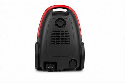 Red Canister Vacuum Cleaner with Hose, Telescopic Wand and Floor Nozzle