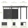 6×8 Metal Storage Shed with 7×8 Pergola Covered Porch