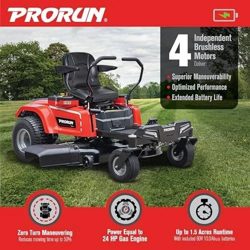 60V Zero Turn Riding Lawn Mowers.