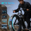 ACTBEST Ranger All-Terrain Electric Mountain Bike, 1400W Peak Motor, 65-Mile Range, 26×4 Inch Fat Tires