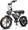 AMYET V9-G60 Peak Fat Tire Electric Bike for Adults, 1500W Motor, 32 MPH