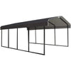 Arrow 12 x 20 x 7 ft Steel Carport Kit, Eggshell