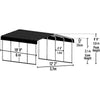 Arrow 12 x 20 x 7 ft Steel Carport Kit, Eggshell