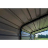 Arrow 12 x 20 x 7 ft Steel Carport Kit, Eggshell