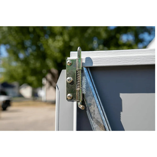 Arrow Yardsaver 4 x 7 ft. Galvanized Steel Lean-To Outdoor Storage Shed, Eggshell
