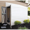 Arrow Yardsaver 4 x 7 ft. Galvanized Steel Lean-To Outdoor Storage Shed, Eggshell