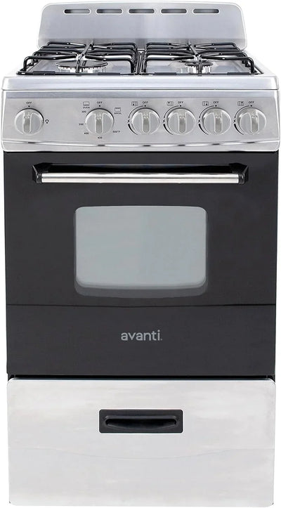 Avanti GR2013CSS 20-Inch Freestanding Gas Range, Stainless Steel