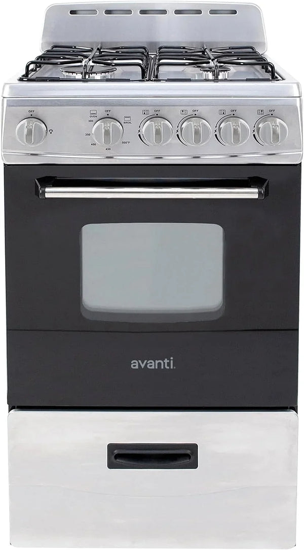 Avanti GR2013CSS 20-Inch Freestanding Gas Range, Stainless Steel