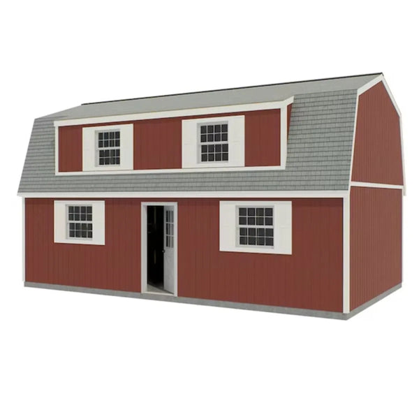 Best Barns Camp Reynolds 16 x 32 ft. Gambrel Wood 2-Story Outdoor Storage Shed Kit