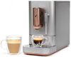 Café Affetto Automatic Espresso Machine + Milk Frother | Built-In & Adjustable Espresso Bean Grinders | One-Touch Brew in 90 Seconds | Steel Silver, 1.2 Liter, (C7CEBBS2RS3)