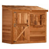 Cedarshed Bayside 8×4 Lean-To Western Red Cedar Storage Shed Kit